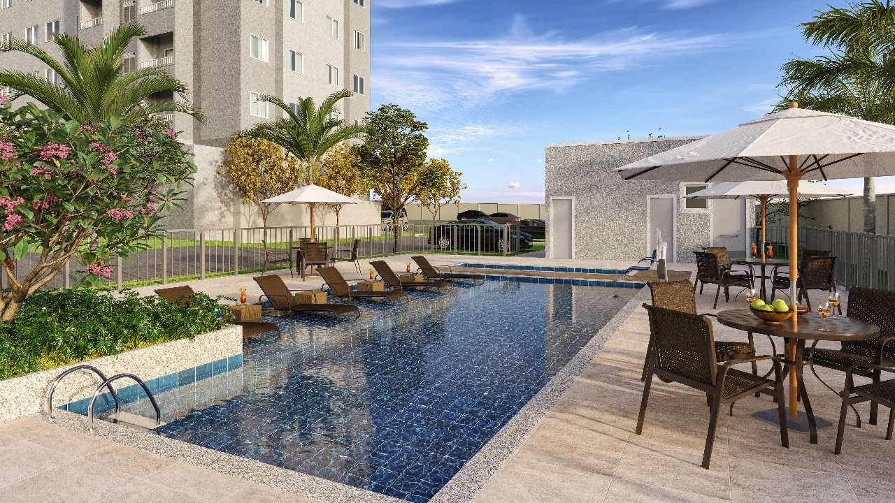 Piscina adulto e infantil do Residencial Tibre em Taubaté Piscina adulto e infantil do Residencial Tibre em Taubaté